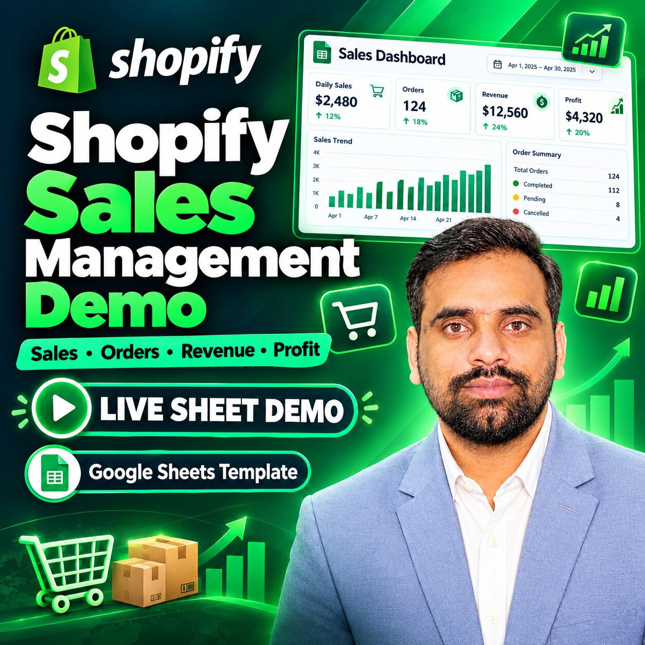 Shopify Master Management Sheet for Pak, UAE and Saudi Sellers
